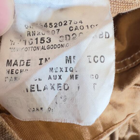 Dickies Canvas Carpenter Shorts Mens 42W Relaxed Fit Tough As Nails 100% Cotton - Picture 5 of 12